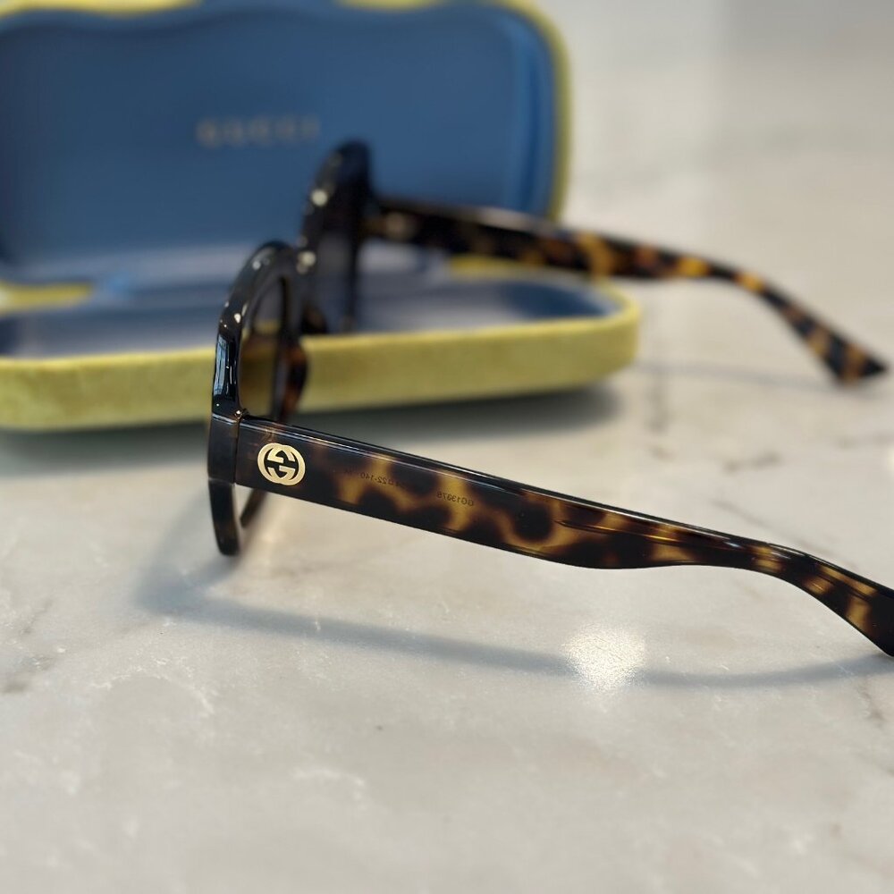 Gucci 54mm Gradient Rectangular Sunglasses - image 2
